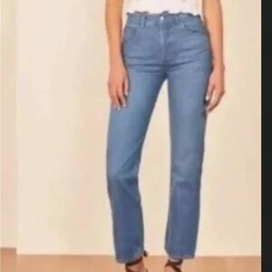Reformation Jeans Straight Leg Mykonos Size 27